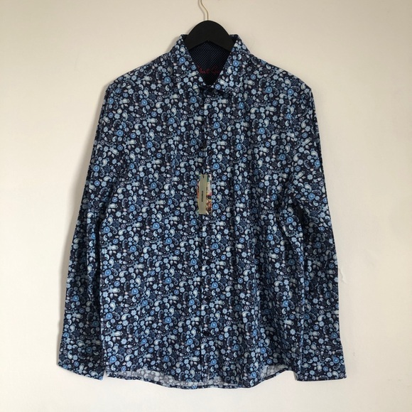 Robert Graham Men's Long Sleeve Button Down Shirt Sz. S Stretch Classic Fit - Picture 4 of 13